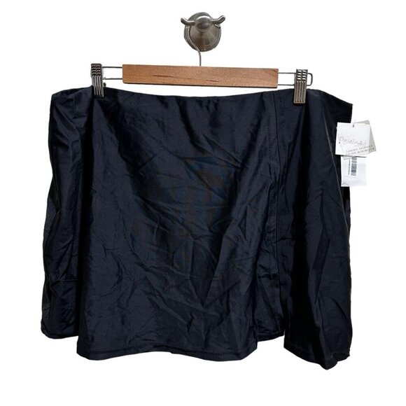 Raisins Curve Womens Plus Size 22W Black Stretch‎ Stir Up Peru Swim Skirt Bottom - Picture 2 of 7